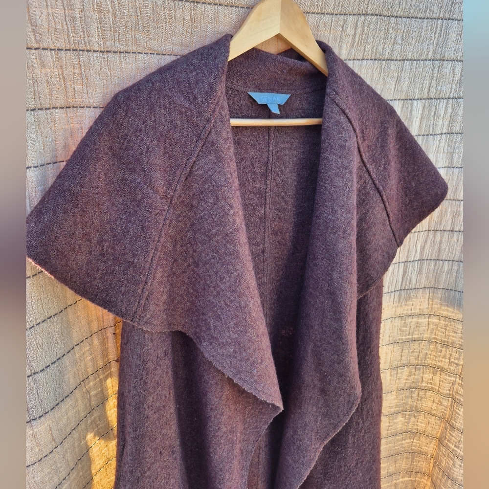 Wool Blend (80%) Vest Wrap By Kenar Size Small - Picture 2 of 8